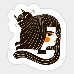 Cat Lady Sticker